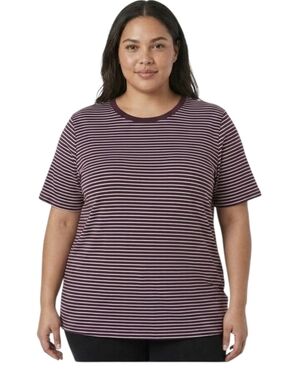 NWT Karen Scott Striped Crewneck Tee
